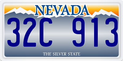 NV license plate 32C913