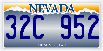 NV license plate 32C952