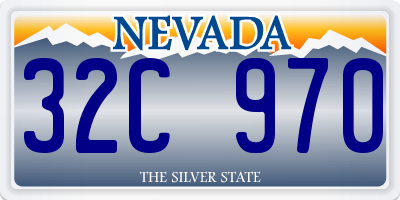 NV license plate 32C970