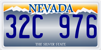 NV license plate 32C976