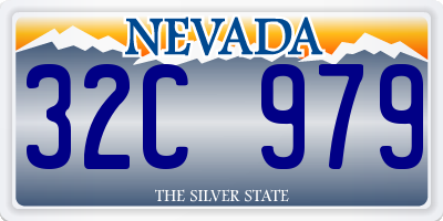 NV license plate 32C979