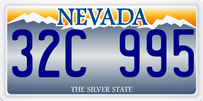 NV license plate 32C995