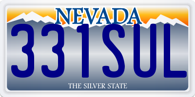 NV license plate 331SUL