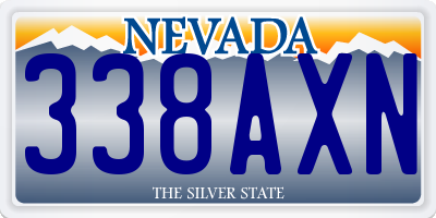 NV license plate 338AXN