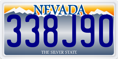 NV license plate 338J90