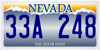 NV license plate 33A248