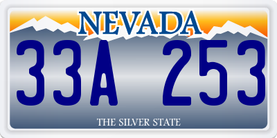 NV license plate 33A253