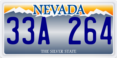 NV license plate 33A264