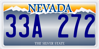 NV license plate 33A272