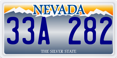 NV license plate 33A282
