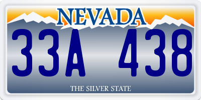 NV license plate 33A438