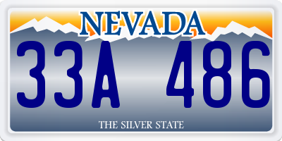 NV license plate 33A486