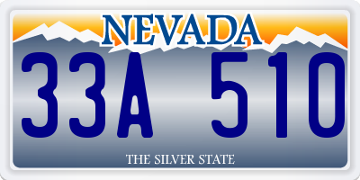 NV license plate 33A510