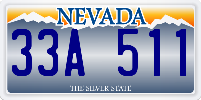 NV license plate 33A511