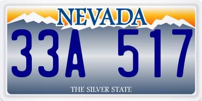 NV license plate 33A517