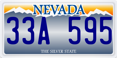 NV license plate 33A595