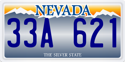 NV license plate 33A621