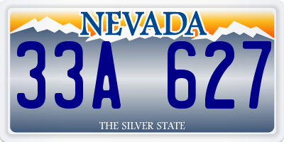 NV license plate 33A627