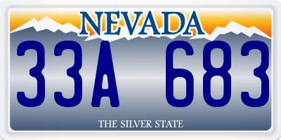 NV license plate 33A683