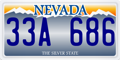 NV license plate 33A686