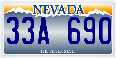 NV license plate 33A690