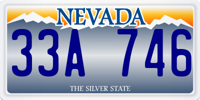 NV license plate 33A746