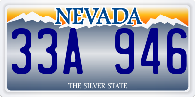 NV license plate 33A946