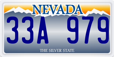 NV license plate 33A979