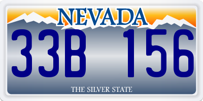 NV license plate 33B156