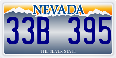 NV license plate 33B395
