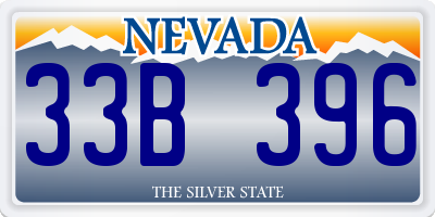 NV license plate 33B396