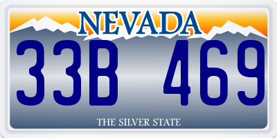 NV license plate 33B469