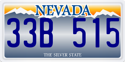 NV license plate 33B515