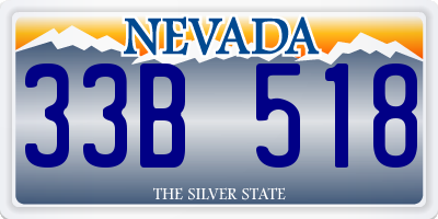 NV license plate 33B518
