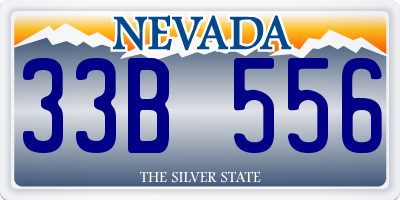 NV license plate 33B556