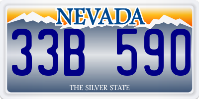 NV license plate 33B590