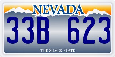 NV license plate 33B623