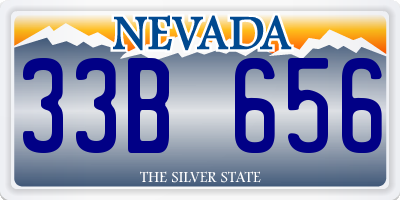 NV license plate 33B656