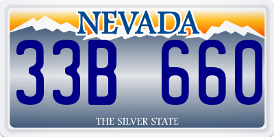 NV license plate 33B660