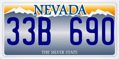NV license plate 33B690