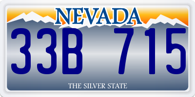 NV license plate 33B715