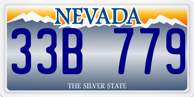 NV license plate 33B779