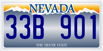 NV license plate 33B901