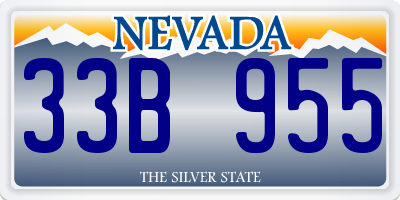 NV license plate 33B955