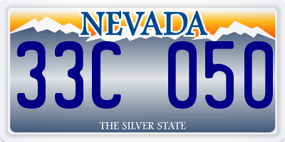 NV license plate 33C050