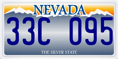 NV license plate 33C095