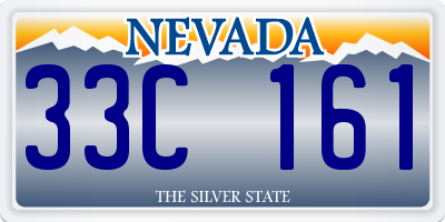 NV license plate 33C161