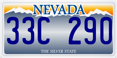 NV license plate 33C290
