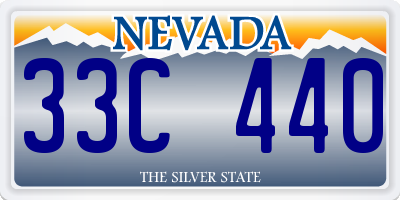 NV license plate 33C440