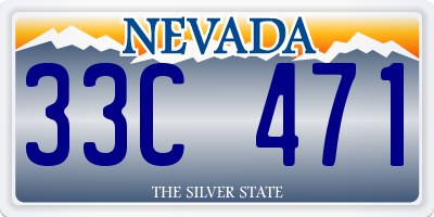 NV license plate 33C471